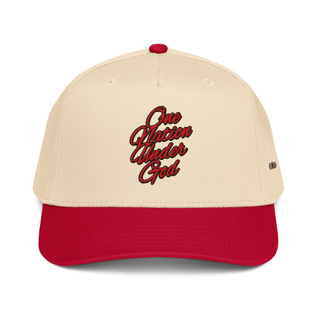 One Nation Under God Hat in Red — 1776–2026 America's 250th Anniversary embroidered patriotic cap