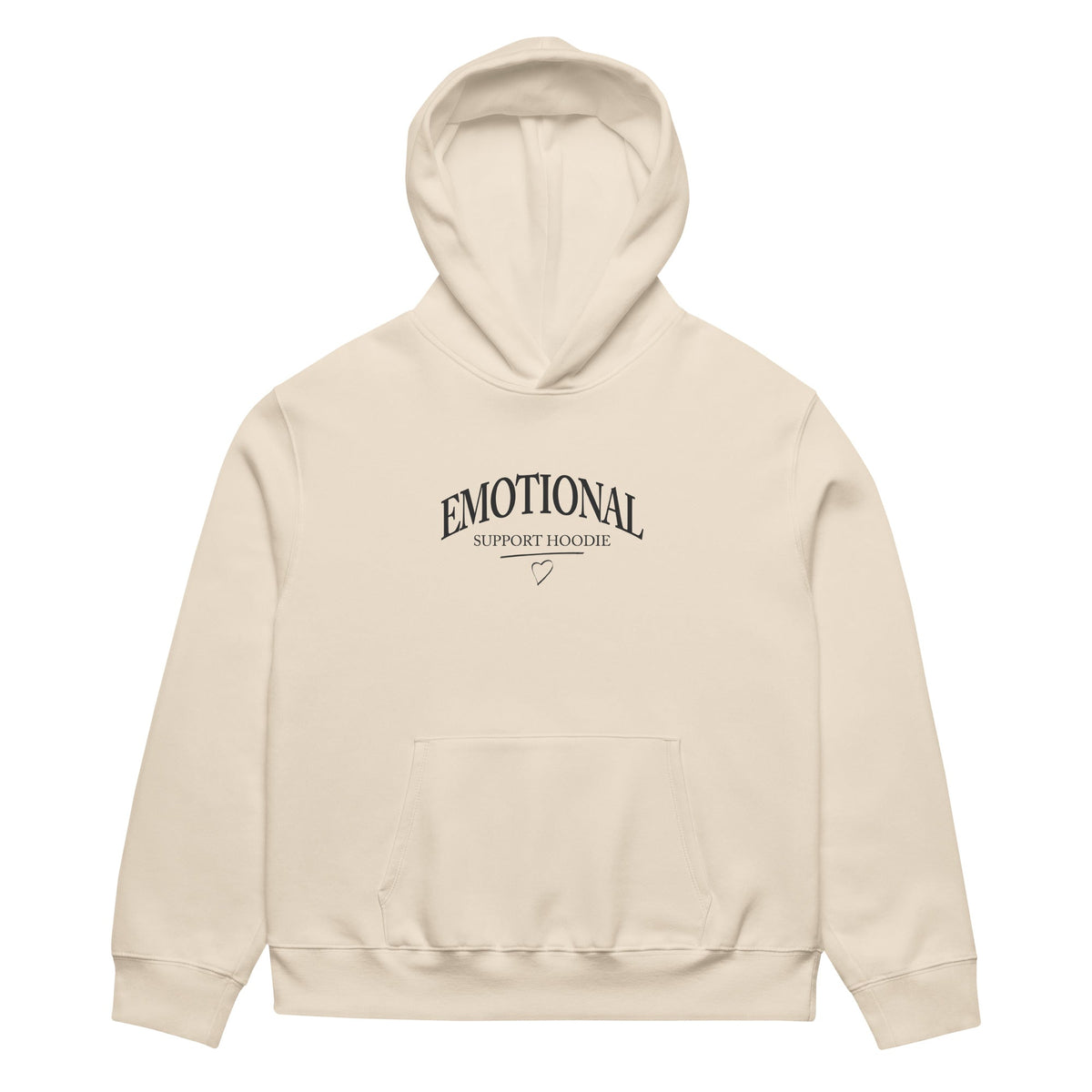 Emotional Support Hoodie in dust color, an alternative to fast fashion basics