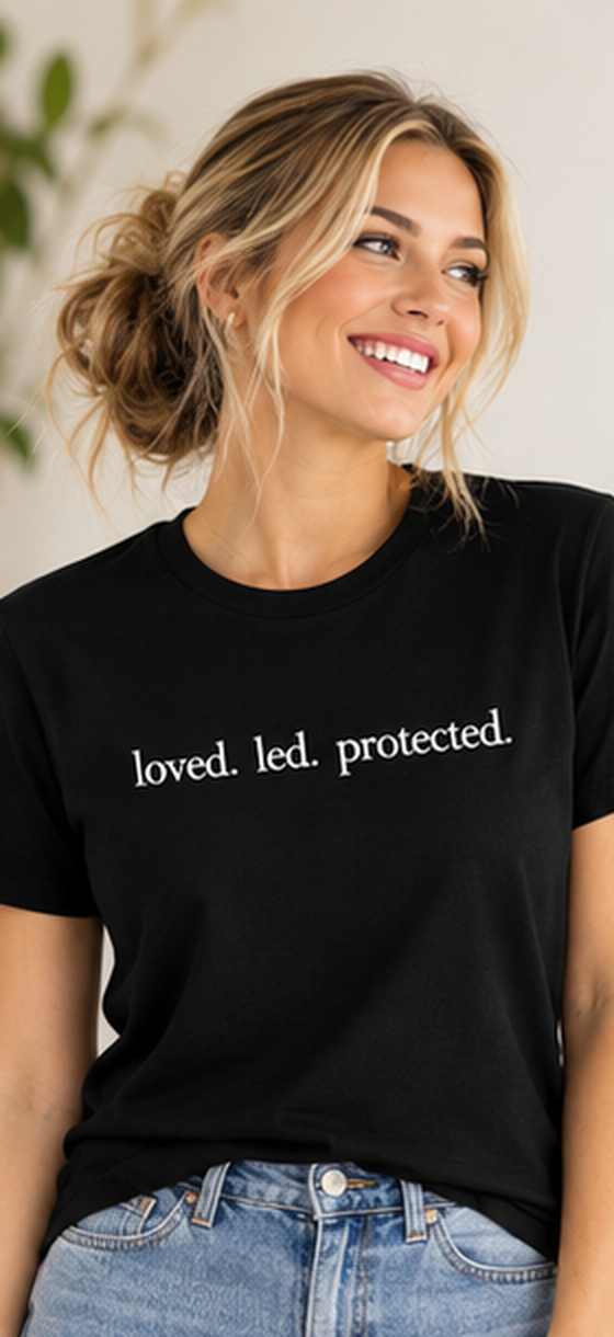 Loved. Led. Protected. Organic Cotton Tee
