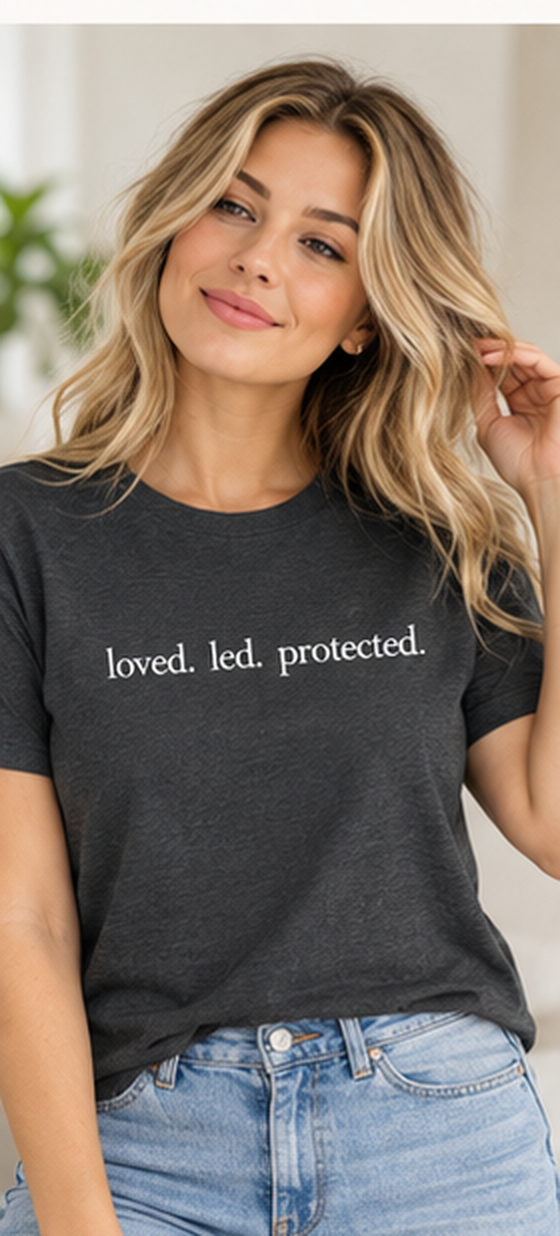 Loved. Led. Protected. Organic Cotton Tee
