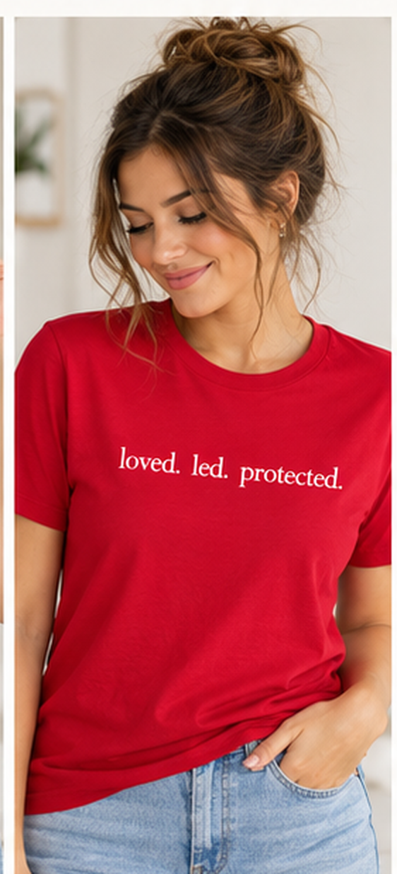 Loved. Led. Protected. Organic Cotton Tee