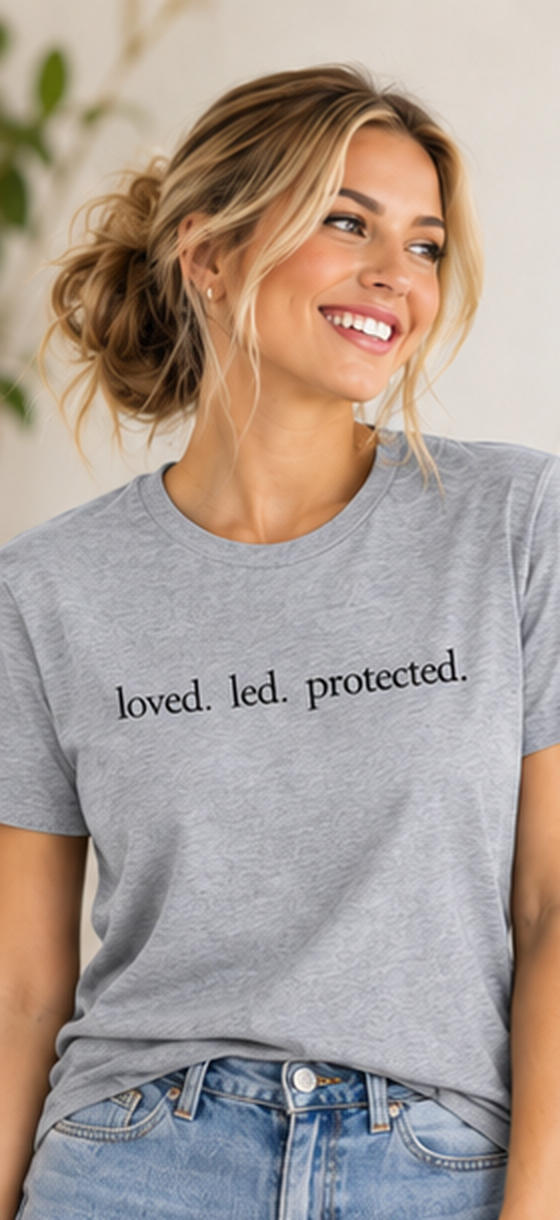 Loved. Led. Protected. Organic Cotton Tee
