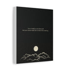 Inspirational Canvas Wall Art — "Live so boldly as your future self" Moon Quote