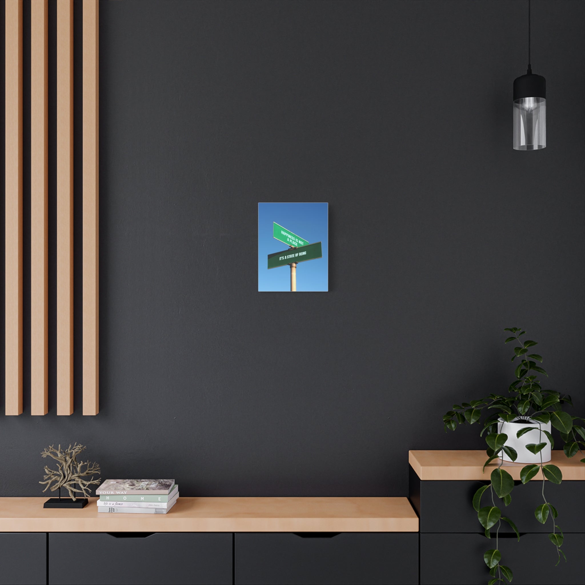 Happiness Is a State of Being Canvas – Inspirational Wall Art