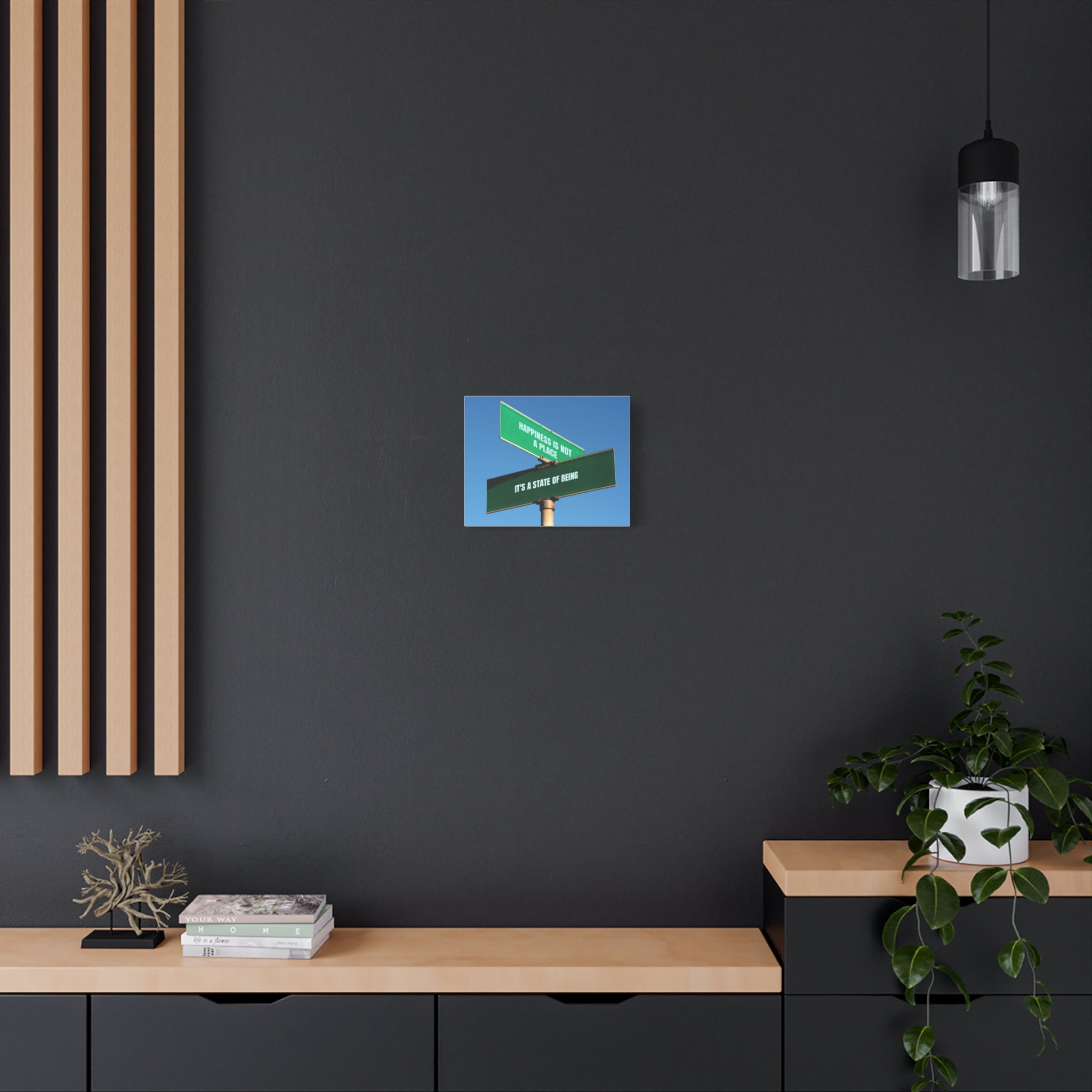 Happiness Is a State of Being Canvas – Inspirational Wall Art