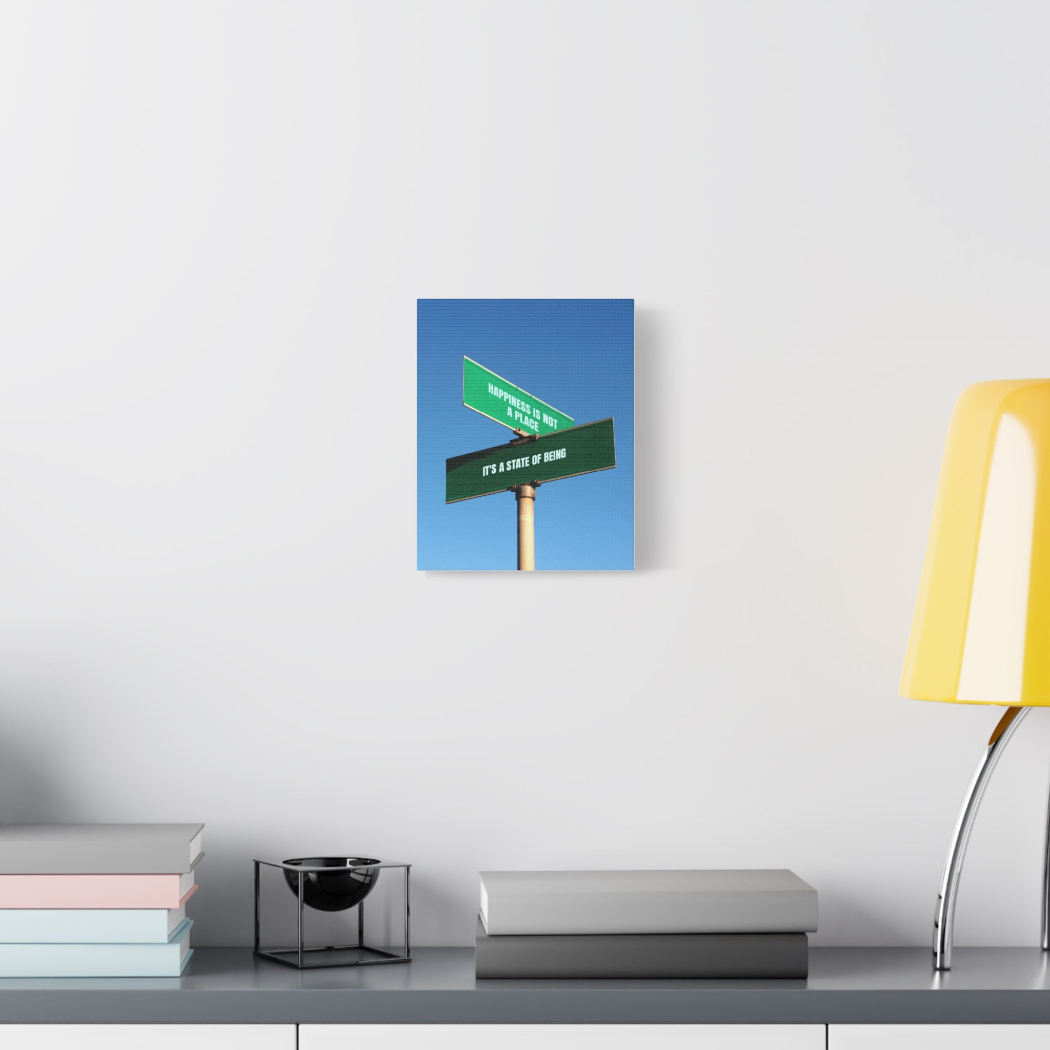 Happiness Is a State of Being Canvas – Inspirational Wall Art