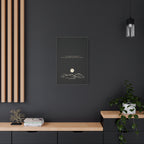 Inspirational Canvas Wall Art — "Live so boldly as your future self" Moon Quote