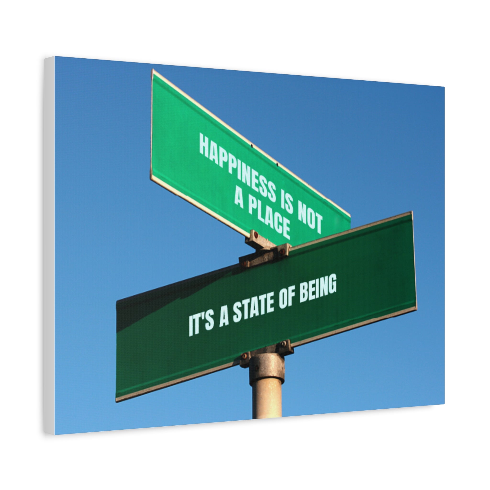 Happiness Is a State of Being Canvas – Inspirational Wall Art