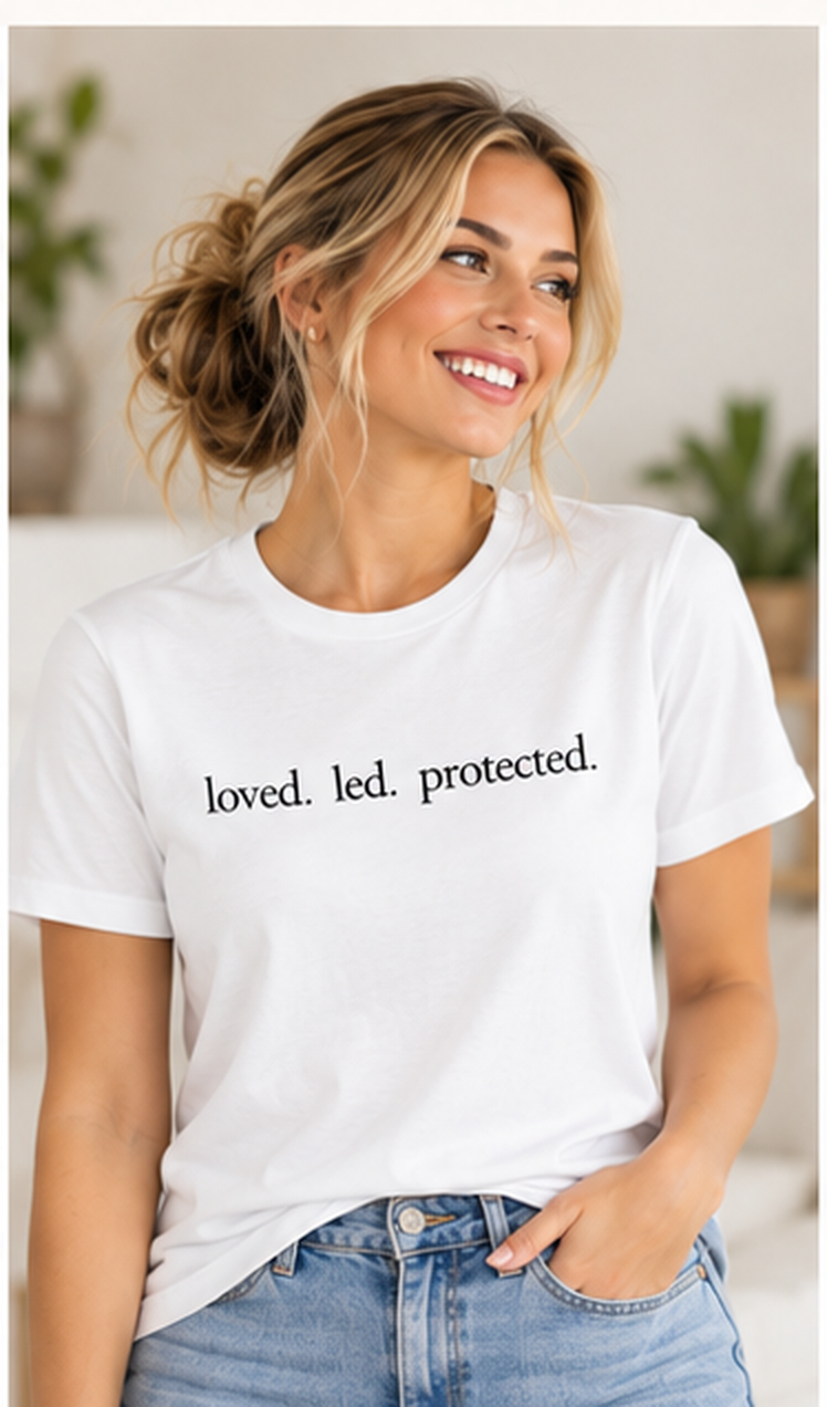 Loved. Led. Protected. Organic Cotton Tee