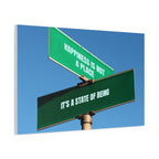 Happiness Is a State of Being Canvas – Inspirational Wall Art