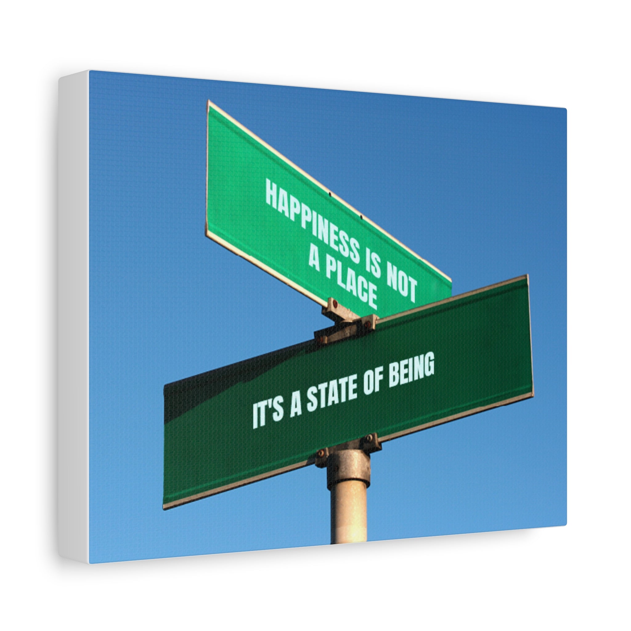 Happiness Is a State of Being Canvas – Inspirational Wall Art