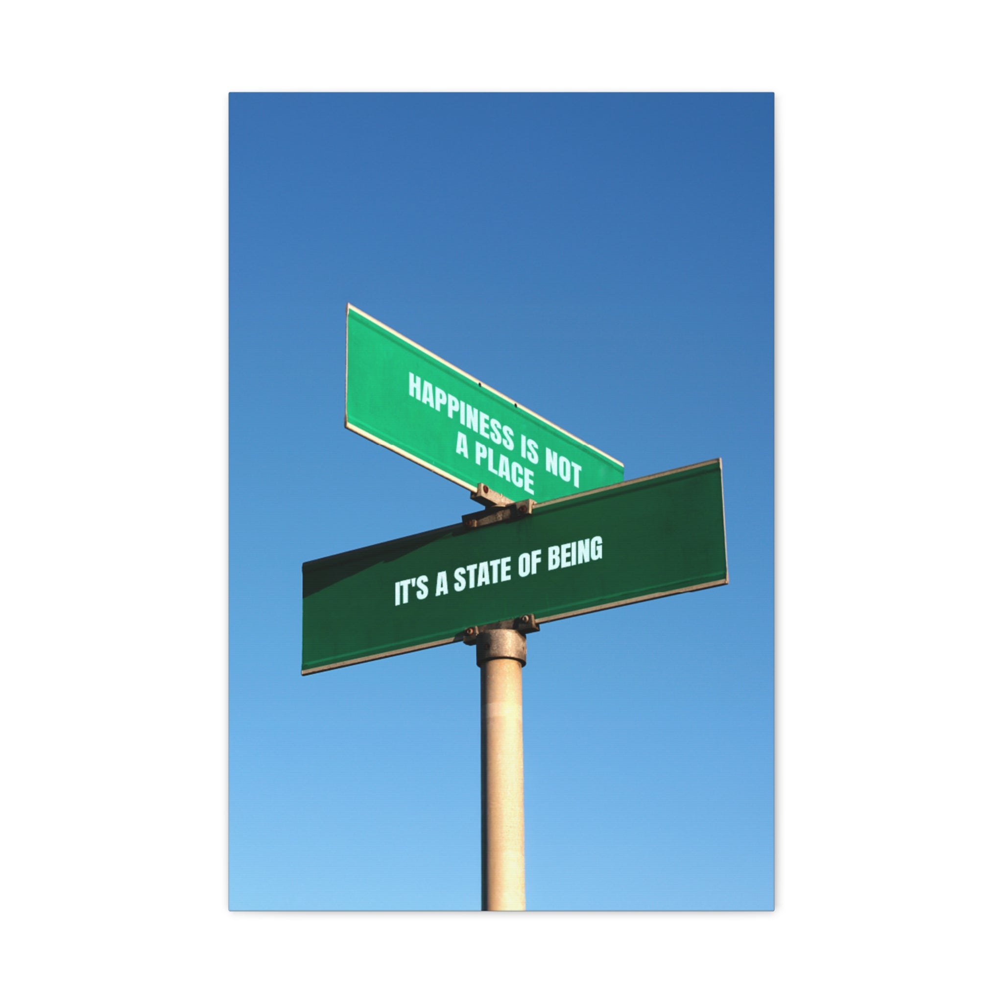 Happiness Is a State of Being Canvas – Inspirational Wall Art