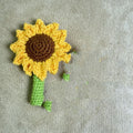 Hand-Woven Sunflower Pen Cover - Cheerful Desk Accessory Gift