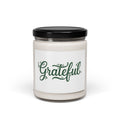 Grateful Soy Candle - 9oz Scented Jar for Gratitude & Relaxation