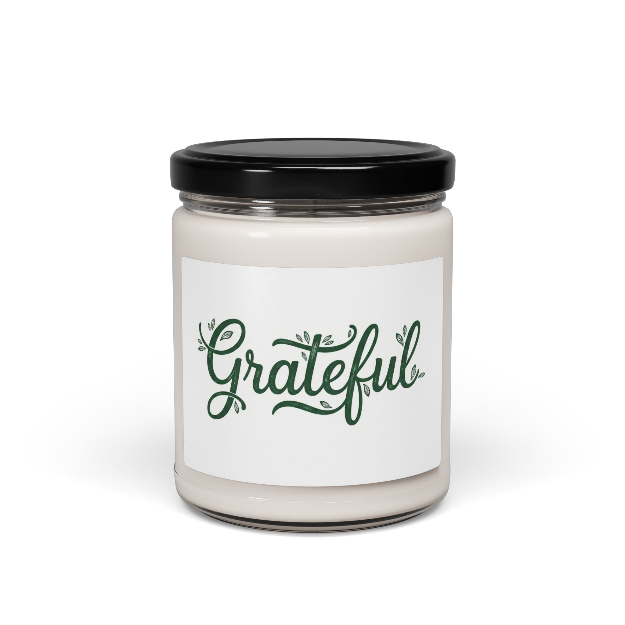 Grateful Soy Candle - 9oz Scented Jar for Gratitude & Relaxation