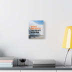 Matte Canvas Wall Art — "Because I Don't Want To" Motivational Quote Print