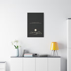Inspirational Canvas Wall Art — "Live so boldly as your future self" Moon Quote