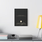 Inspirational Canvas Wall Art — "Live so boldly as your future self" Moon Quote