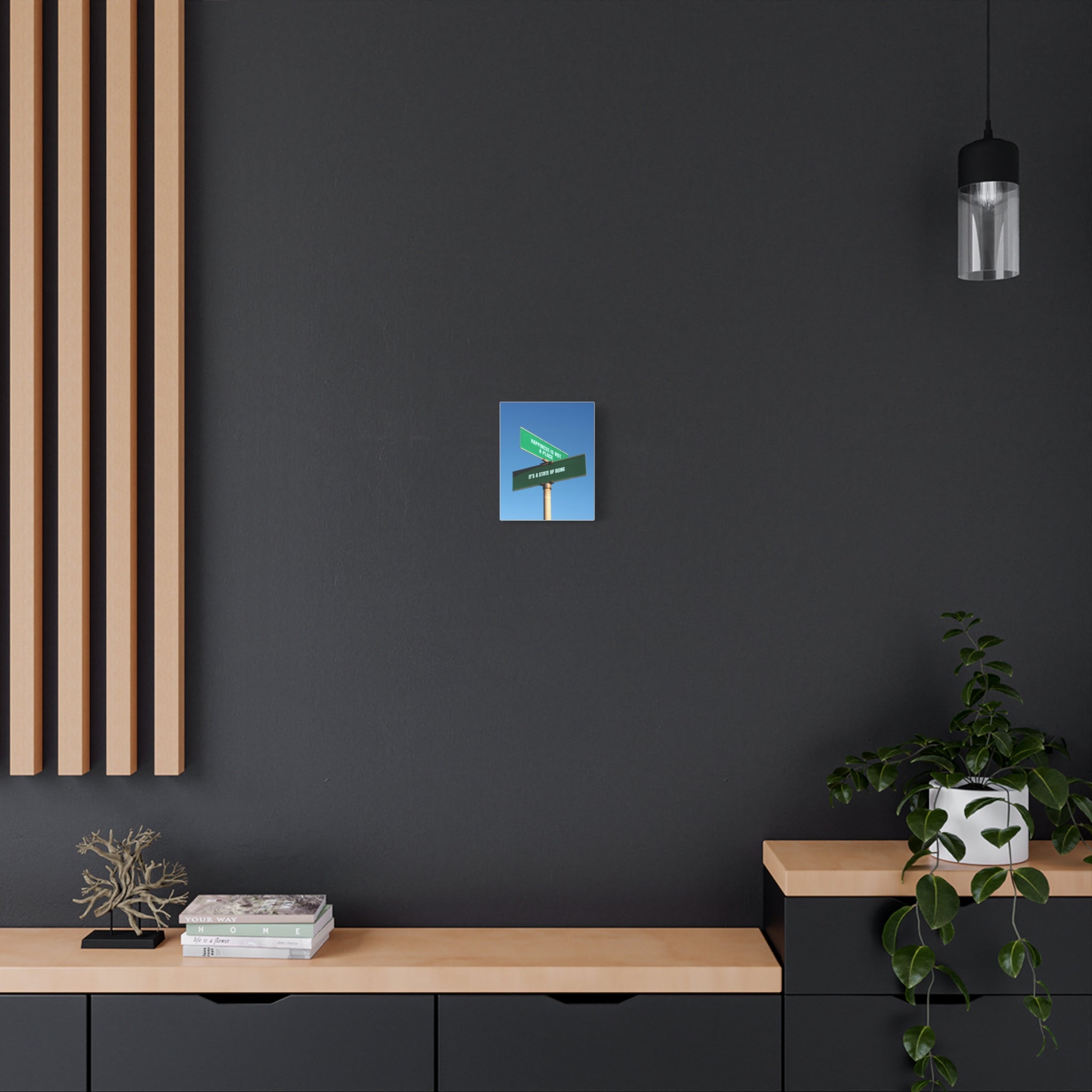 Happiness Is a State of Being Canvas – Inspirational Wall Art