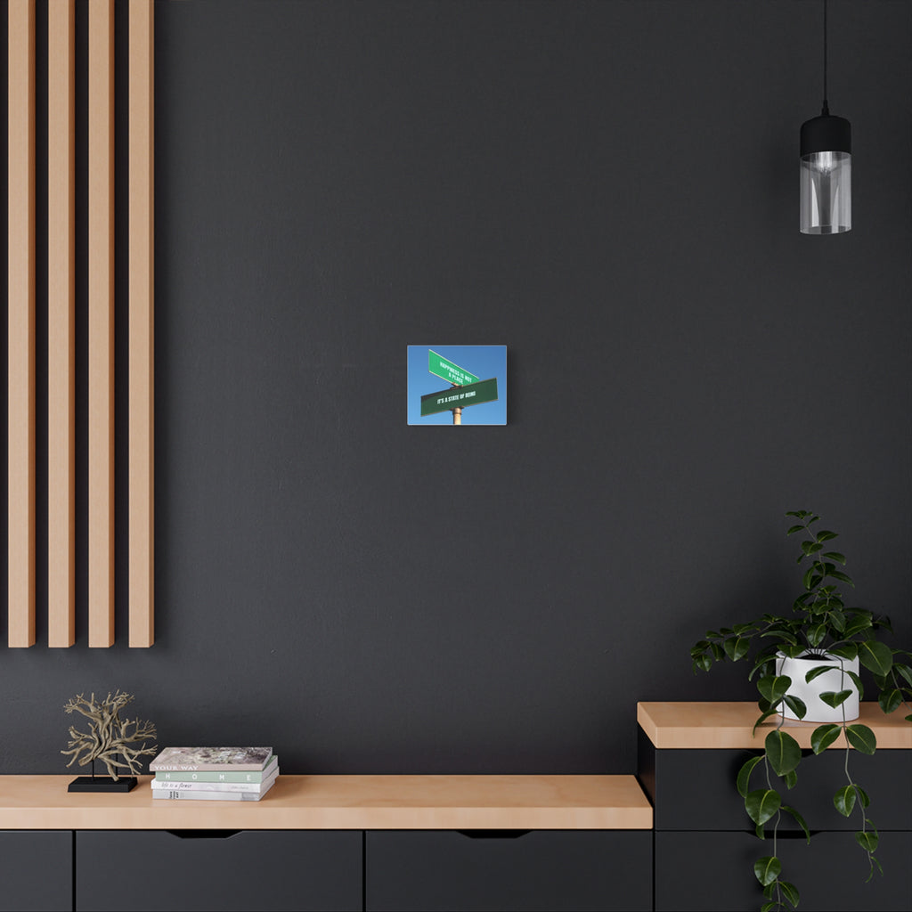 Happiness Is a State of Being Canvas – Inspirational Wall Art