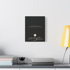 Inspirational Canvas Wall Art — "Live so boldly as your future self" Moon Quote