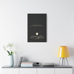 Inspirational Canvas Wall Art — "Live so boldly as your future self" Moon Quote
