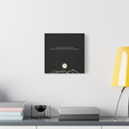 Inspirational Canvas Wall Art — "Live so boldly as your future self" Moon Quote