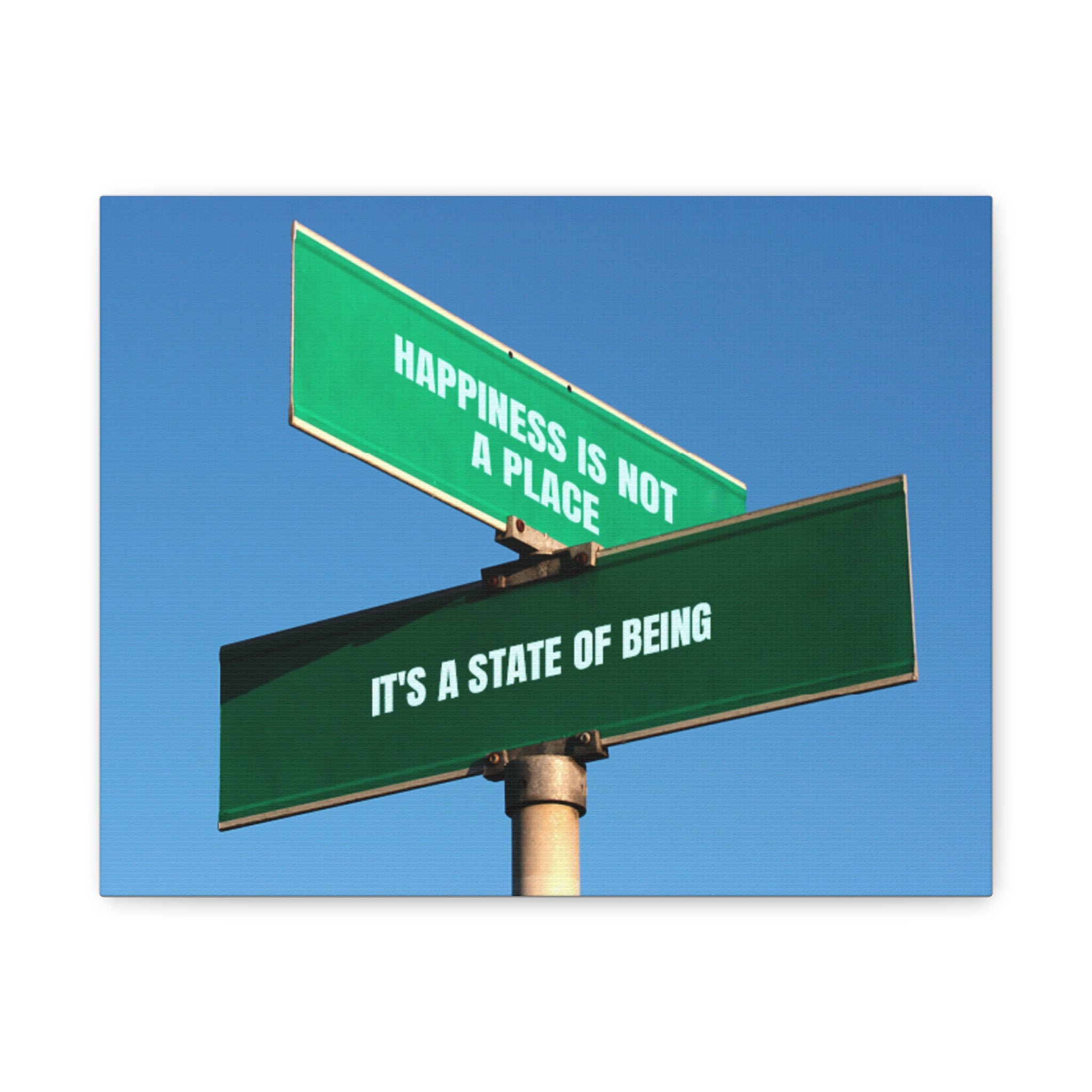 Happiness Is a State of Being Canvas – Inspirational Wall Art