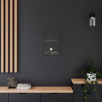 Inspirational Canvas Wall Art — "Live so boldly as your future self" Moon Quote