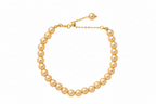 Golden Radiance Copper Bracelet – Handcrafted Elegance – Front view