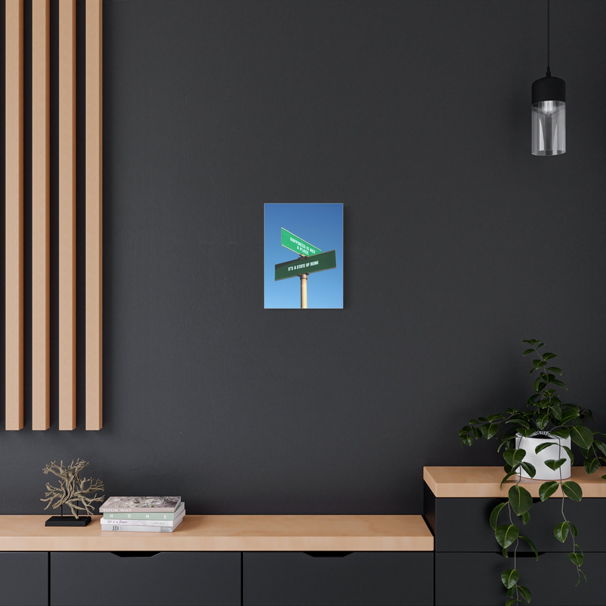 Happiness Is a State of Being Canvas – Inspirational Wall Art
