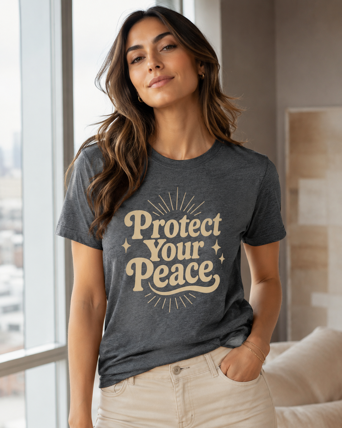 Protect Your Peace Unisex Tee – Positive Affirmation T-Shirt