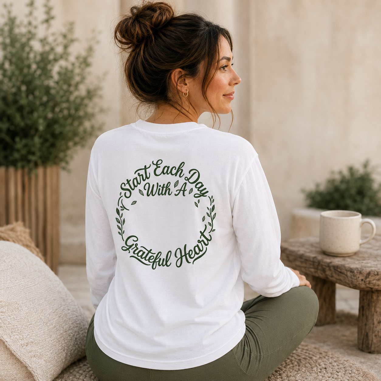 Always Start With A Grateful Heart Long Sleeve Shirt
