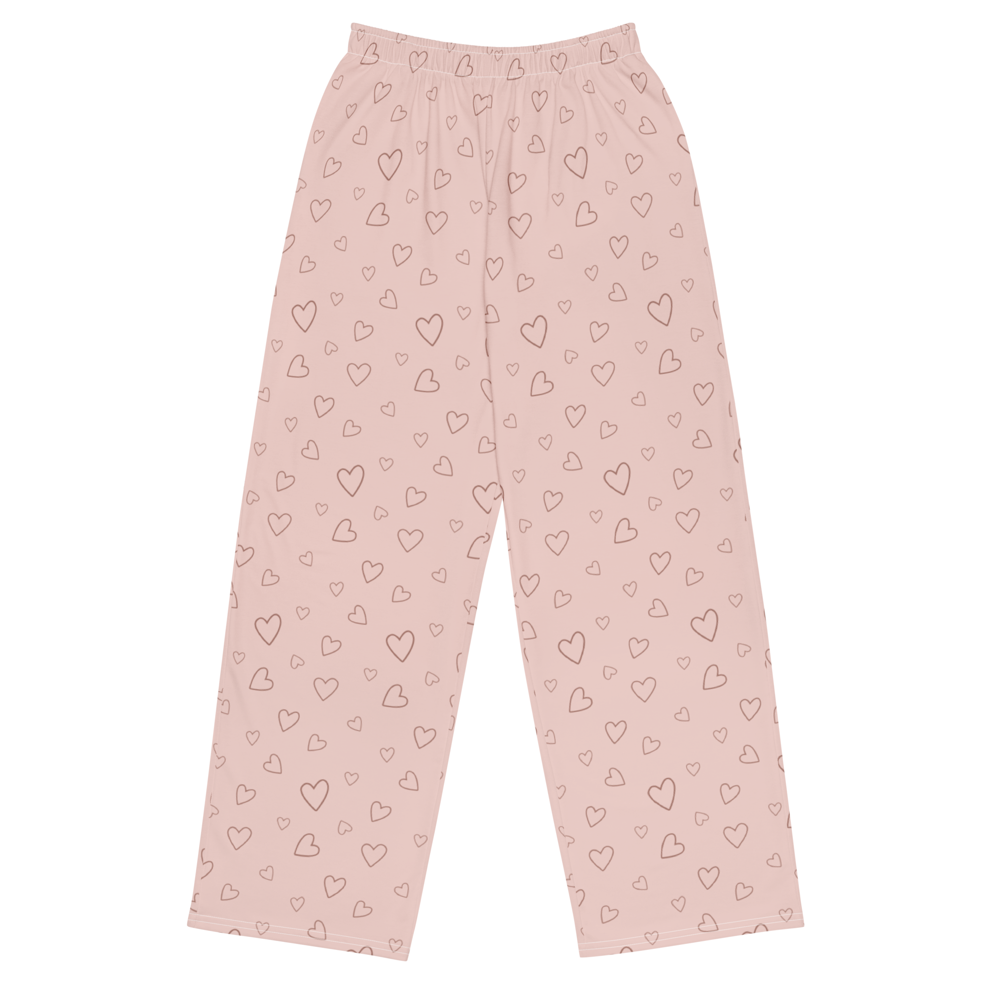 IN MY SLEEPING ERA - Button-Down Luxury Pajama Set (Pink) – Front view