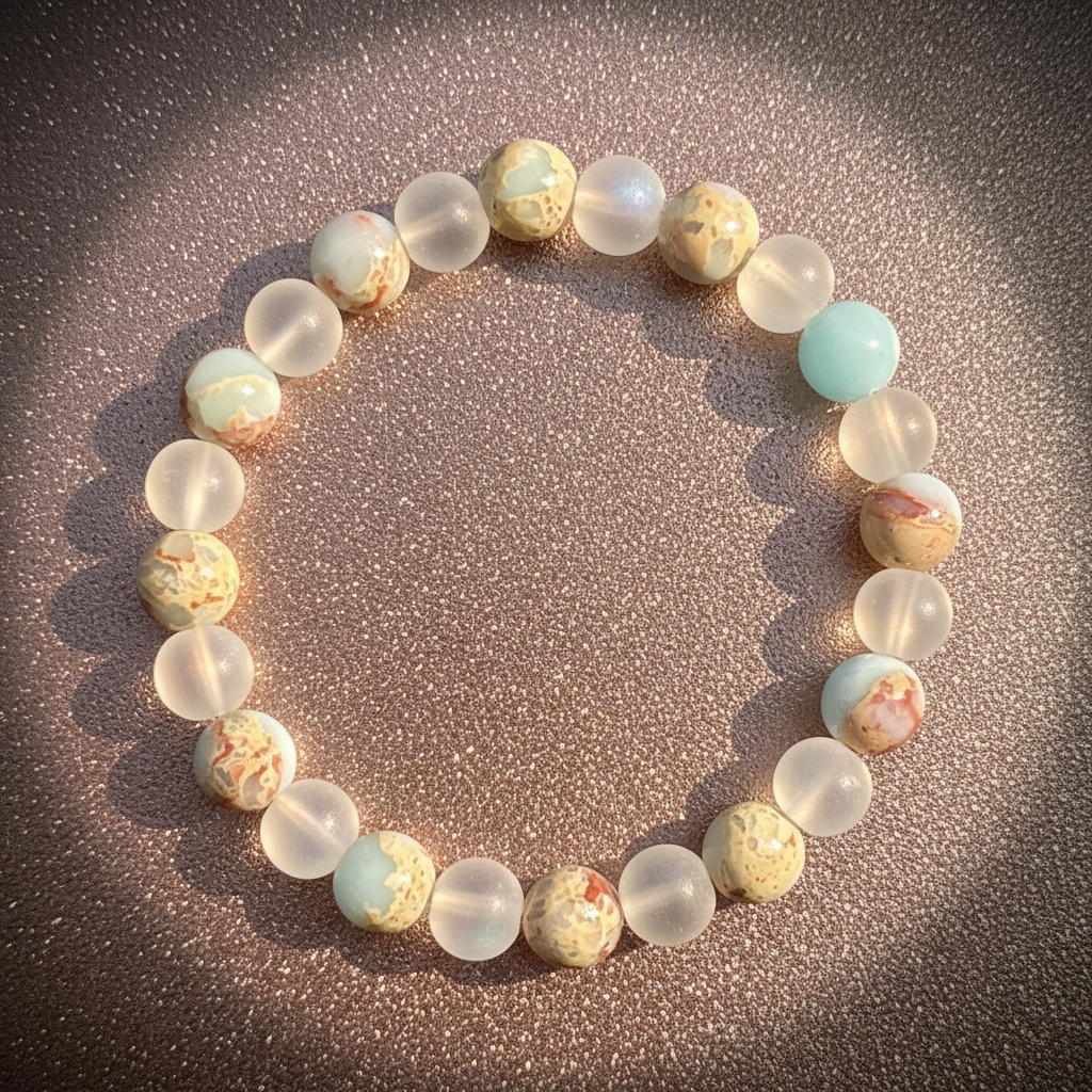Handmade Woven Gemstone Bracelet