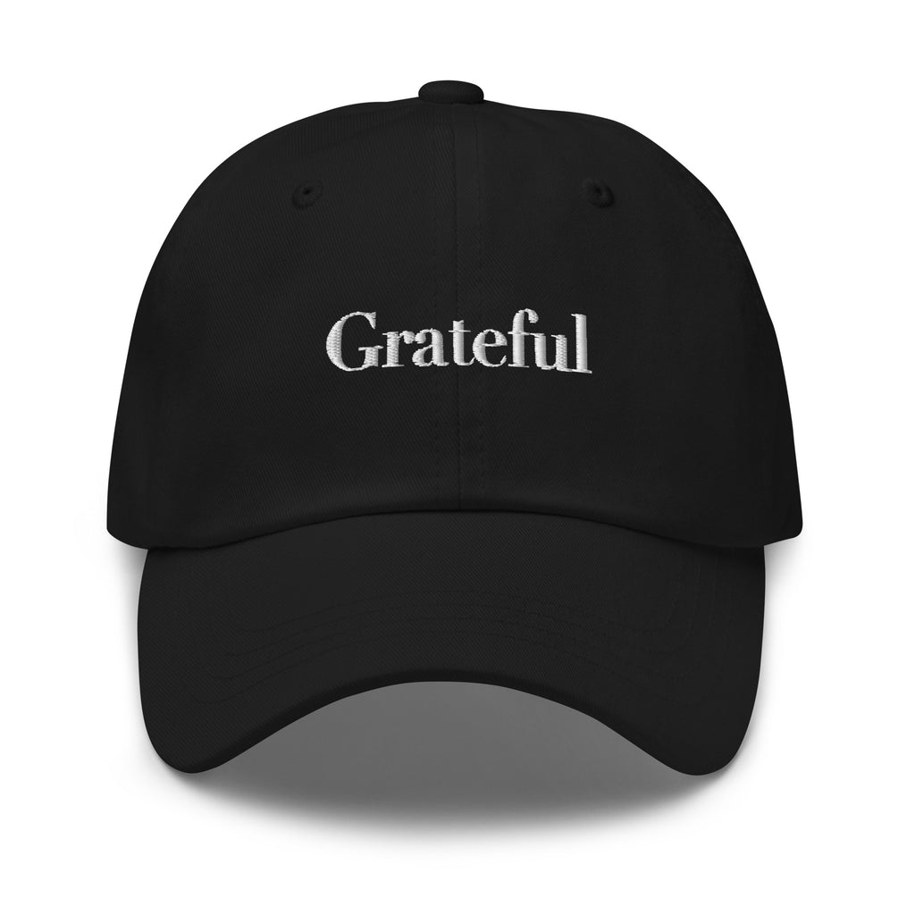 GRATEFUL Embroidered Hat – Positive Mindset Cap – Front view