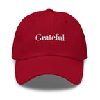 GRATEFUL Embroidered Hat – Positive Mindset Cap – Front view