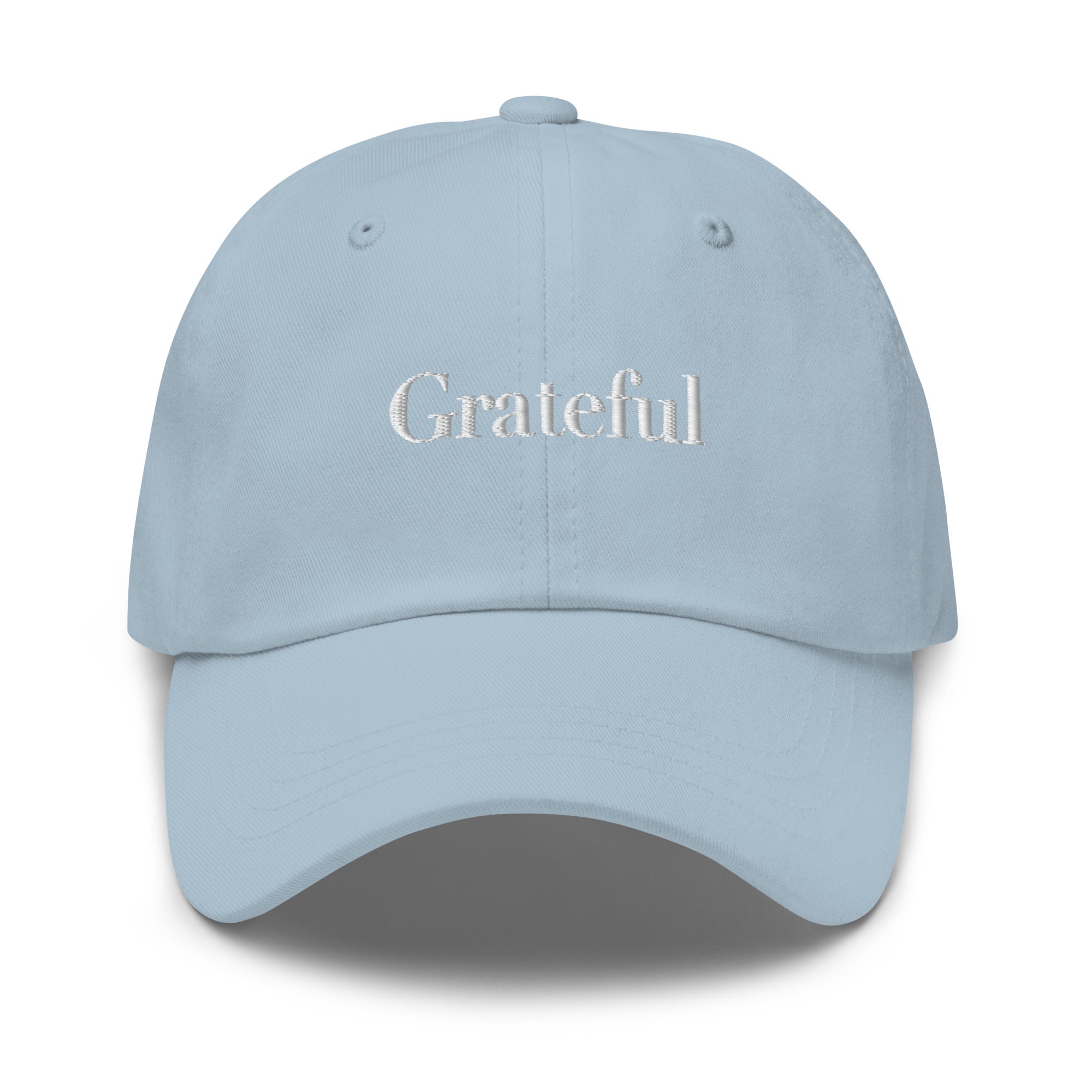 GRATEFUL Embroidered Hat – Positive Mindset Cap – Front view