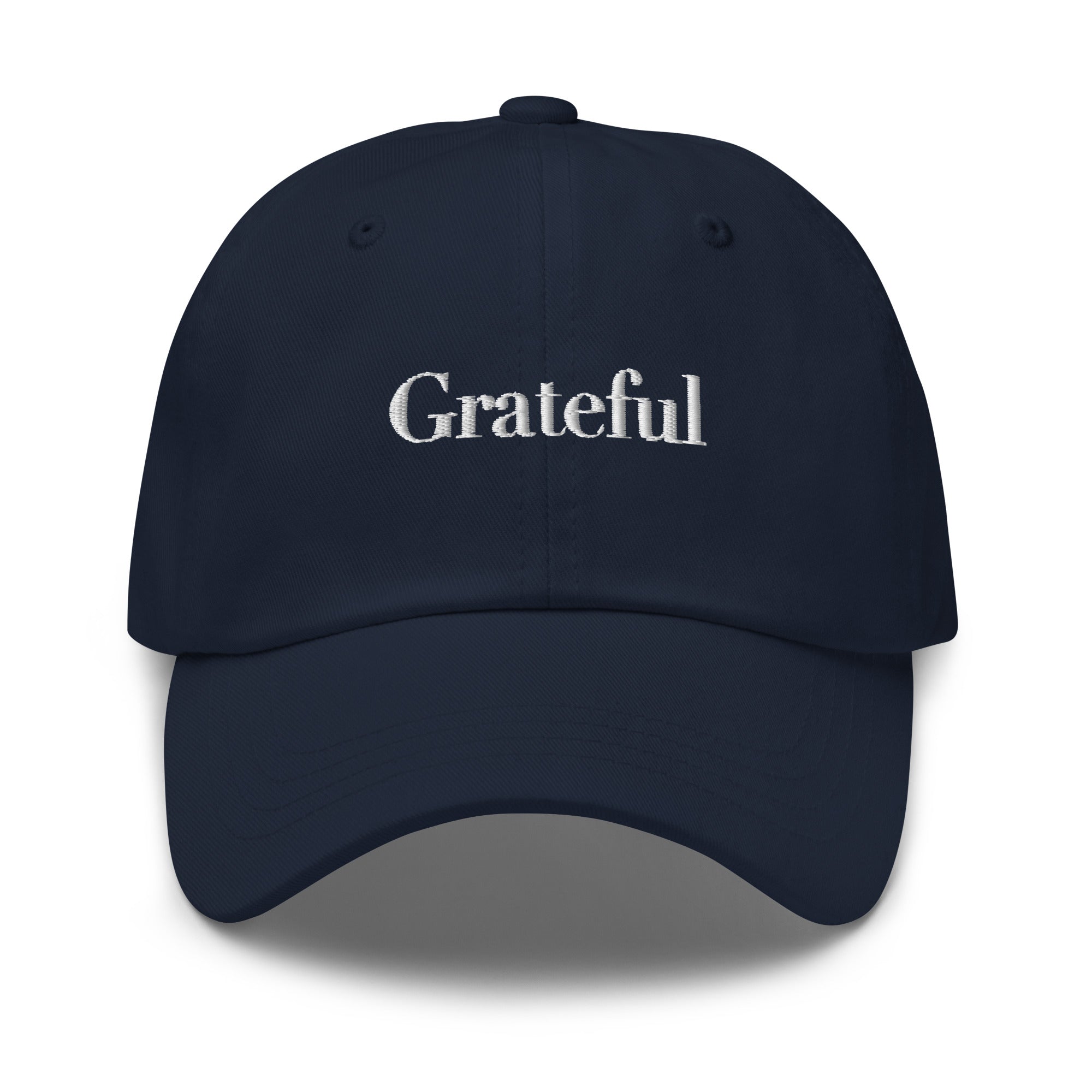 GRATEFUL Embroidered Hat – Positive Mindset Cap – Front view