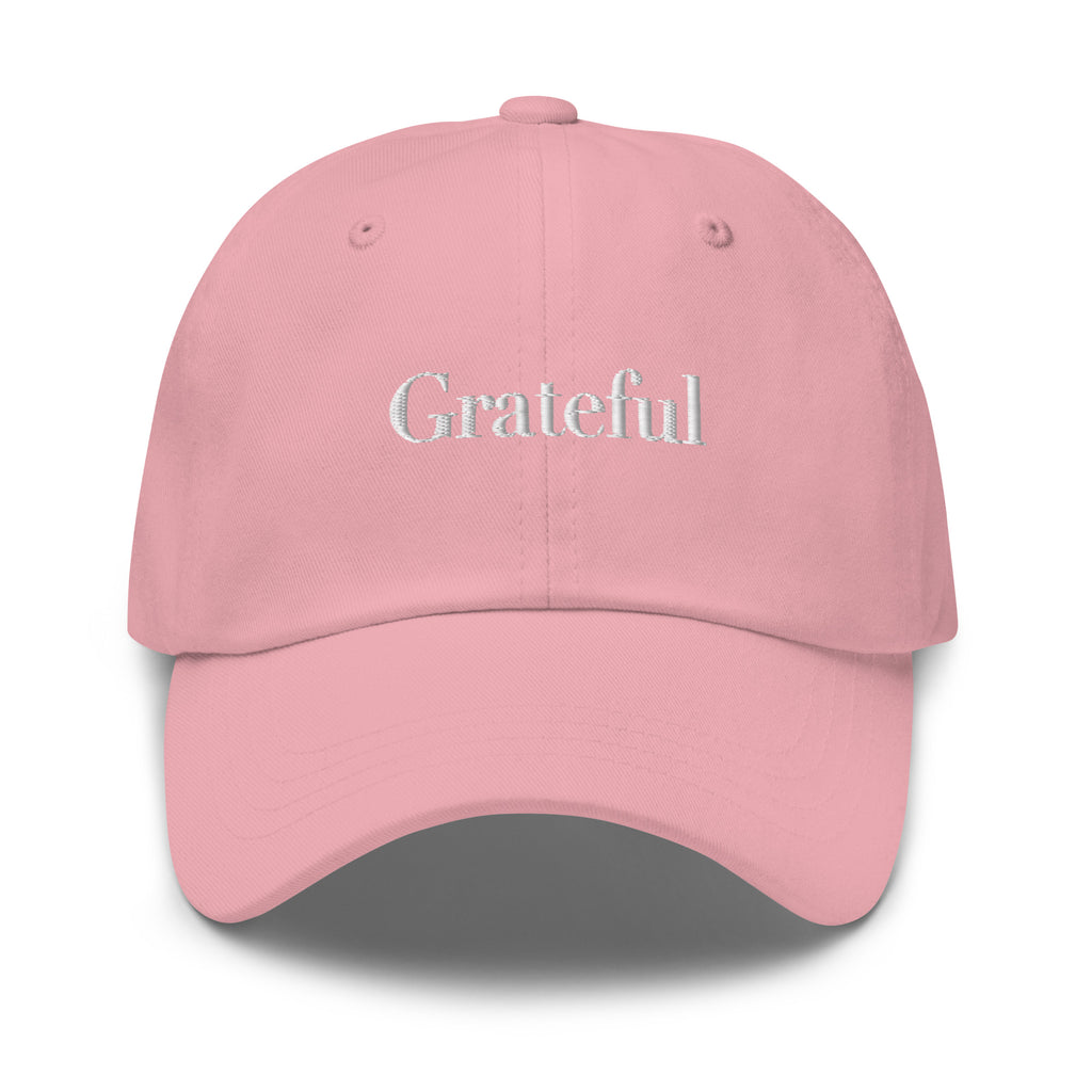 GRATEFUL Embroidered Hat – Positive Mindset Cap – Front view