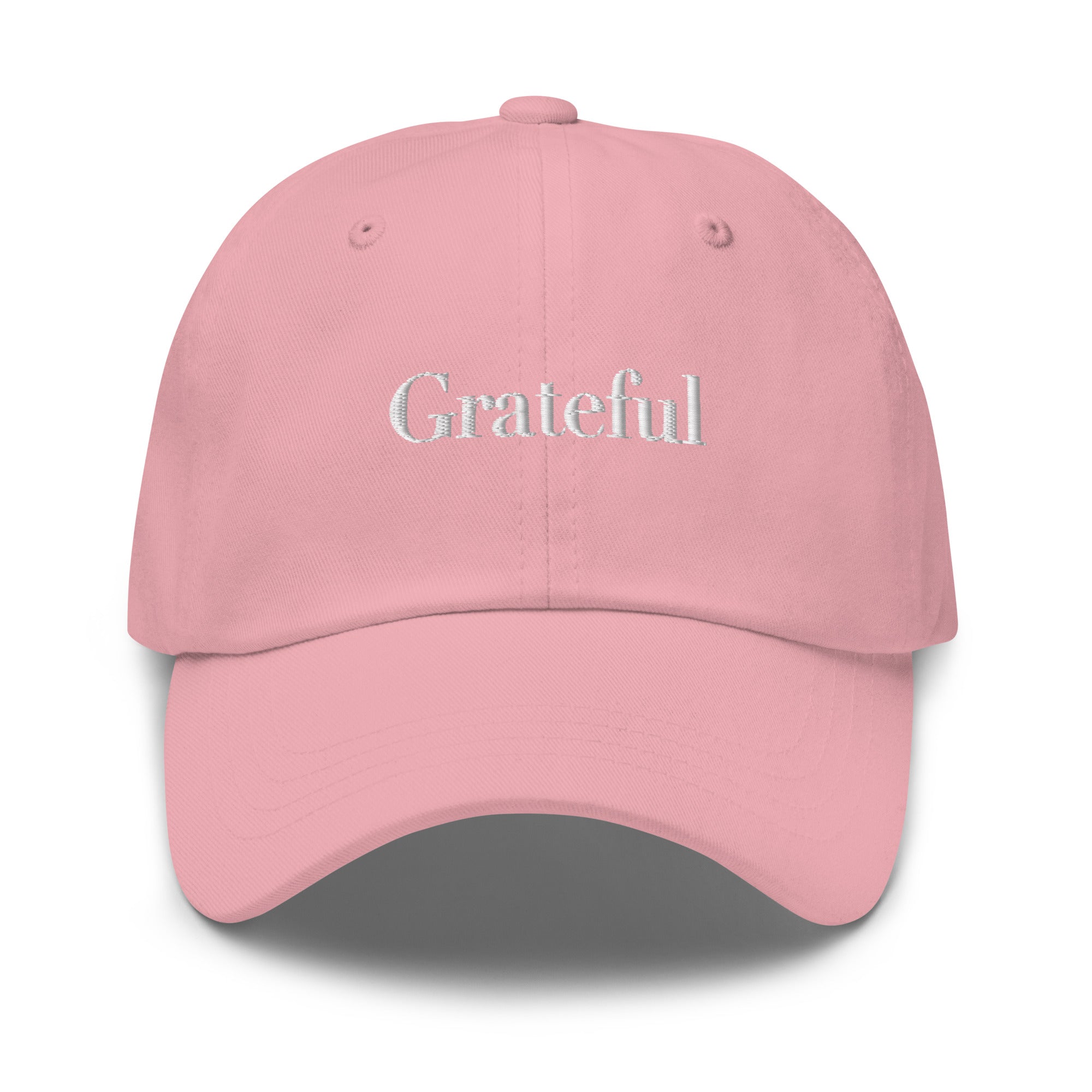 GRATEFUL Embroidered Hat – Positive Mindset Cap – Front view