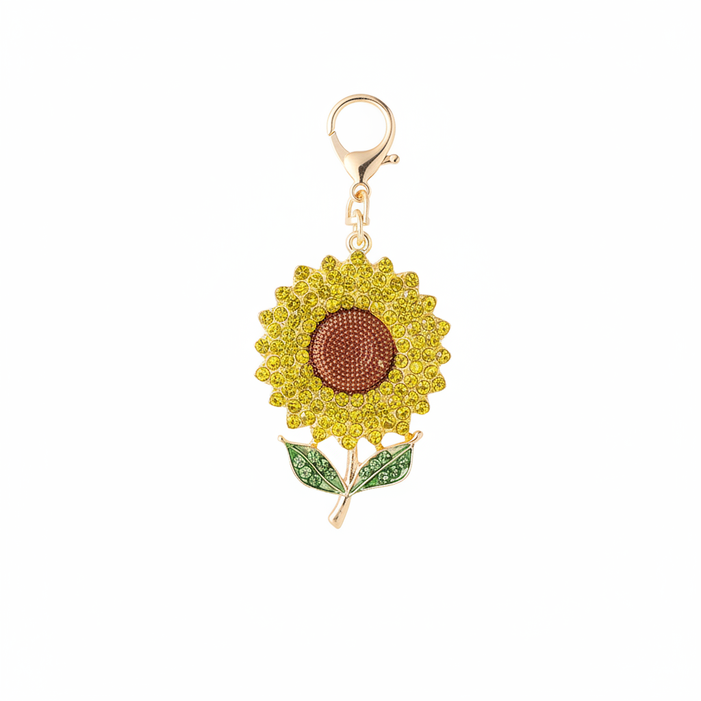 Sunflower Keychain - Yellow