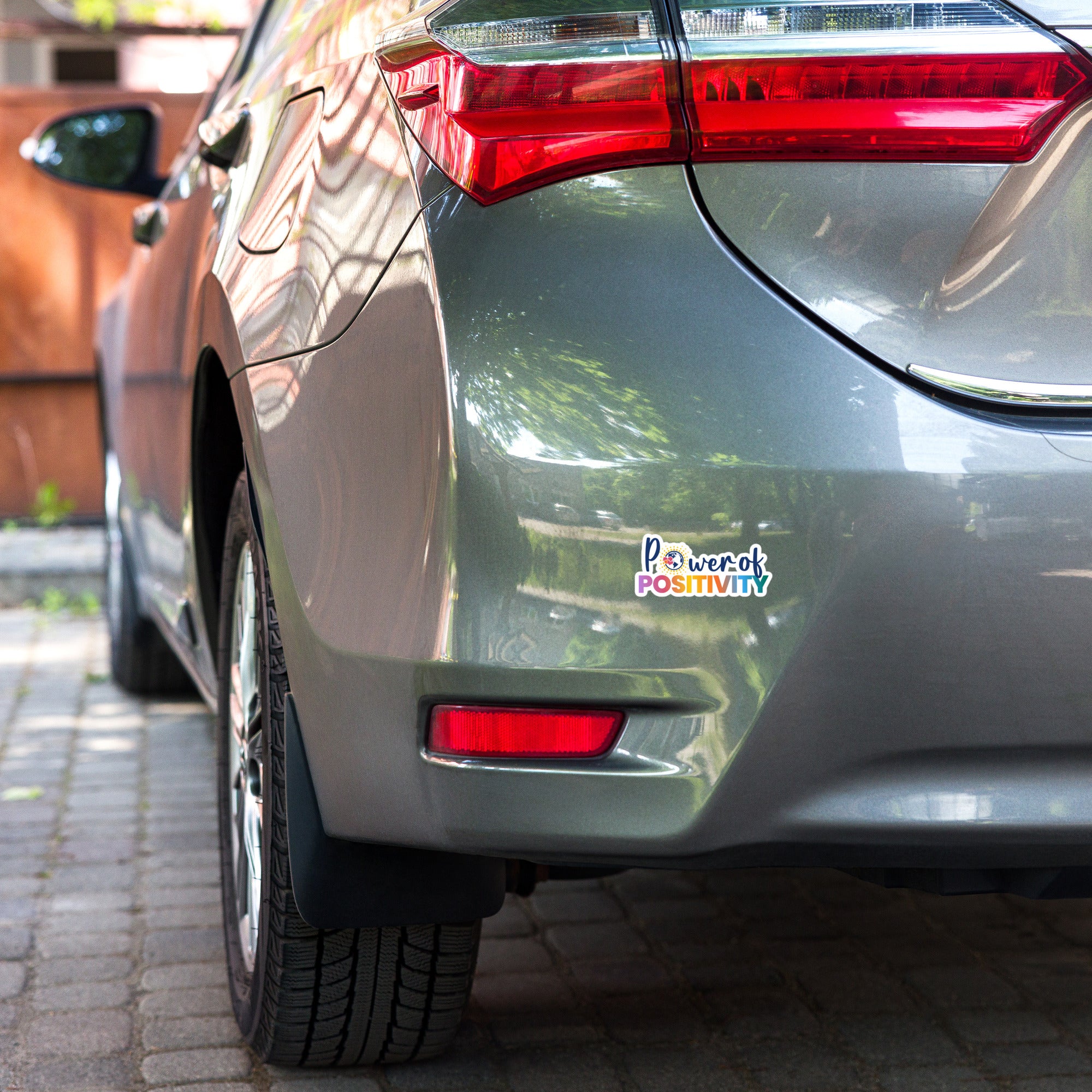 Power of Positivity Stickers - Premium Vinyl Decals – Front view