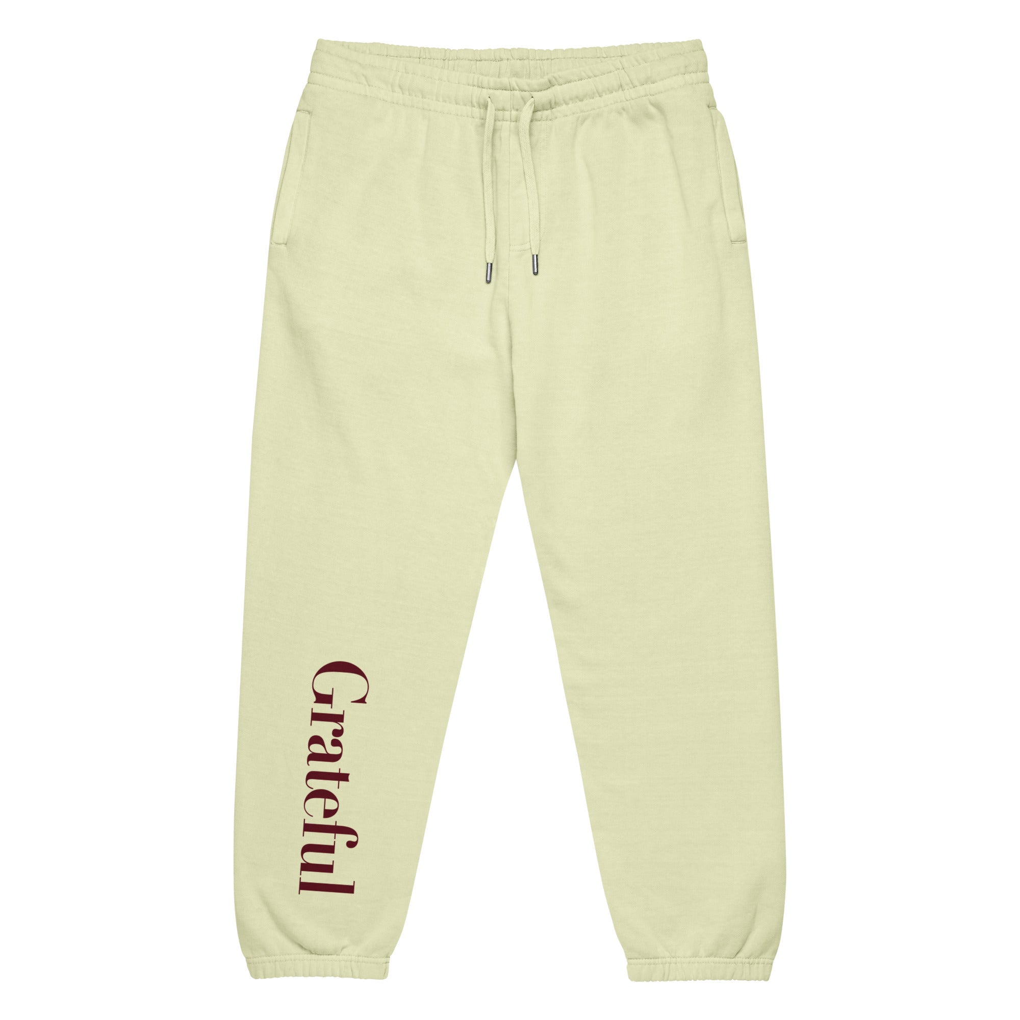 Grateful Heavyweight Sweatpants – Gratitude Loungewear – Pistachio – Front view