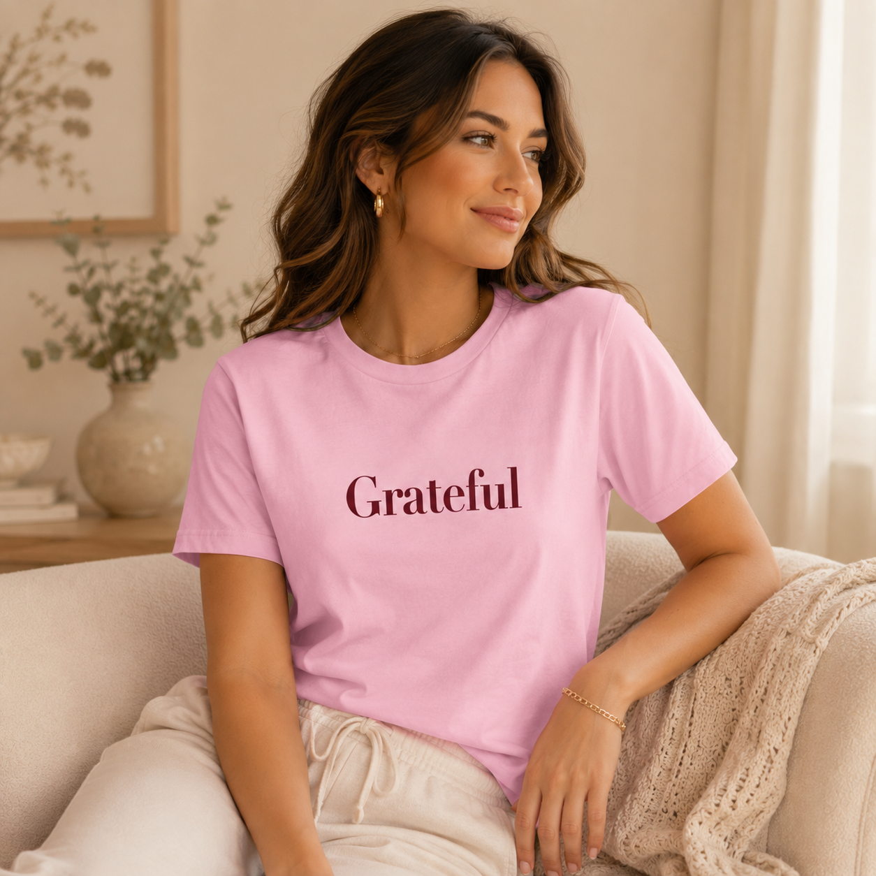 Grateful T-Shirt - Daily Reminder for Mindful Living & Positive Mindset