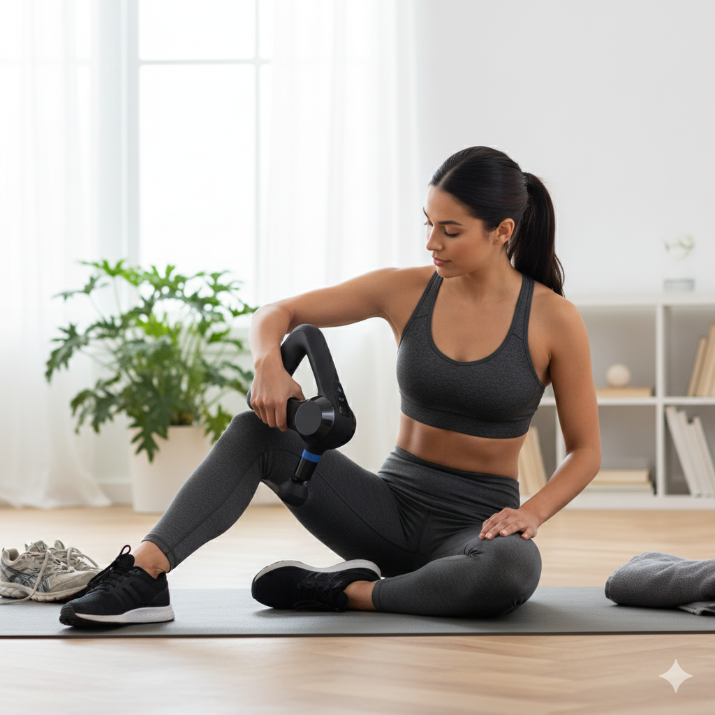 Therapy Elite Percussion Massage Gun – Deep Tissue Recovery with Heat + Cold Therapy