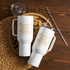 Protect Your Peace Travel Mug – Insulated Stainless Steel Mug with Handle