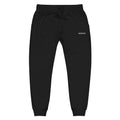 Worthy Fleece Sweatpants – Affirmation Loungewear – Black – Front view