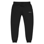 Worthy Fleece Sweatpants – Affirmation Loungewear – Black – Front view