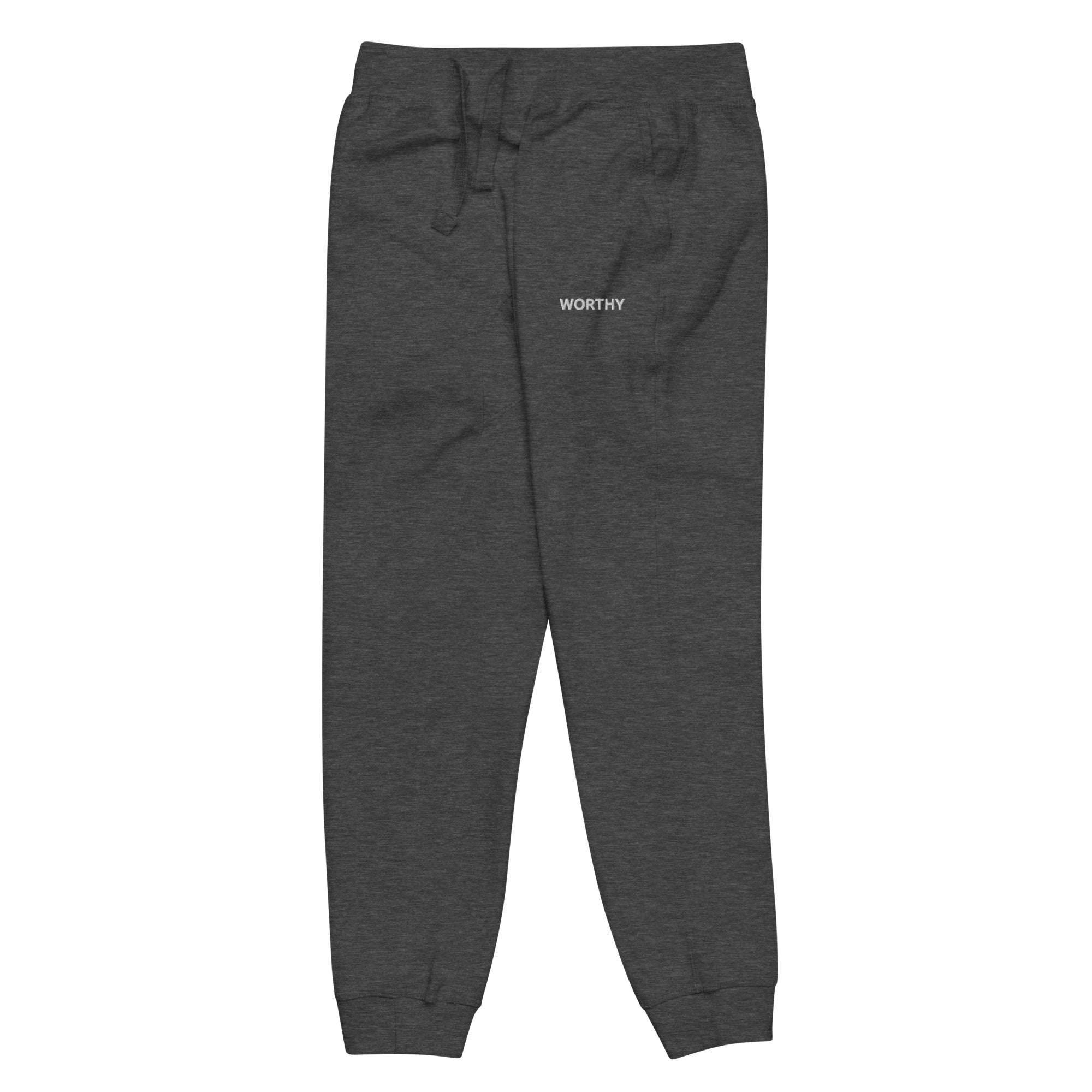 Worthy Fleece Sweatpants – Affirmation Loungewear – Front view